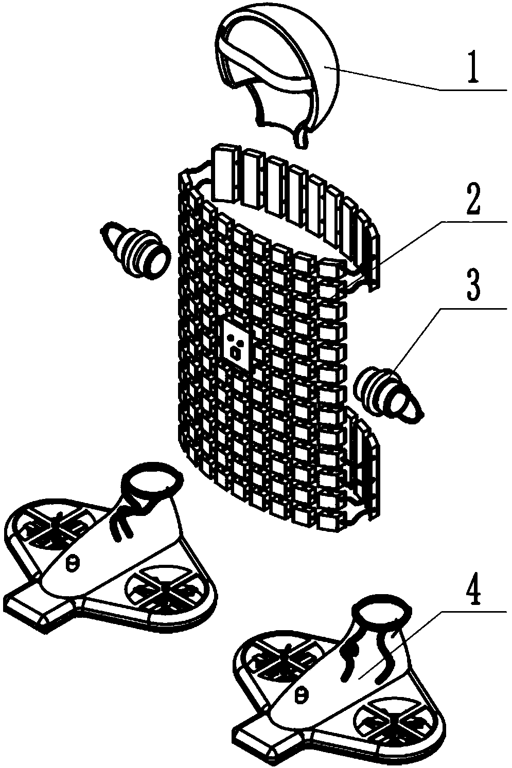 A monitorable auxiliary swimming device