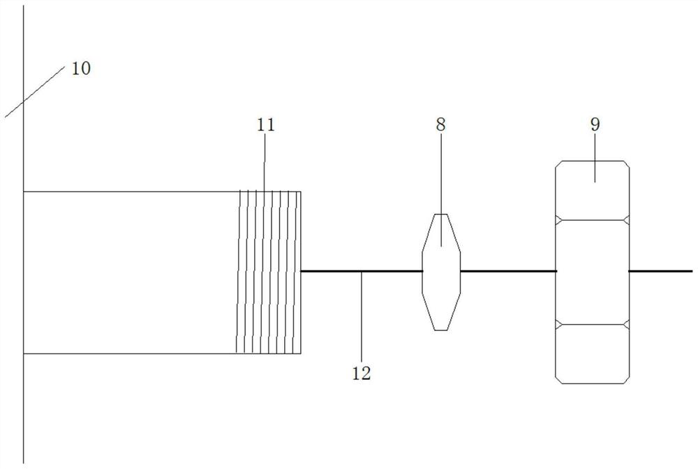 Sealing element structure and device of two-phase flow fine measurement device under high temperature and high pressure