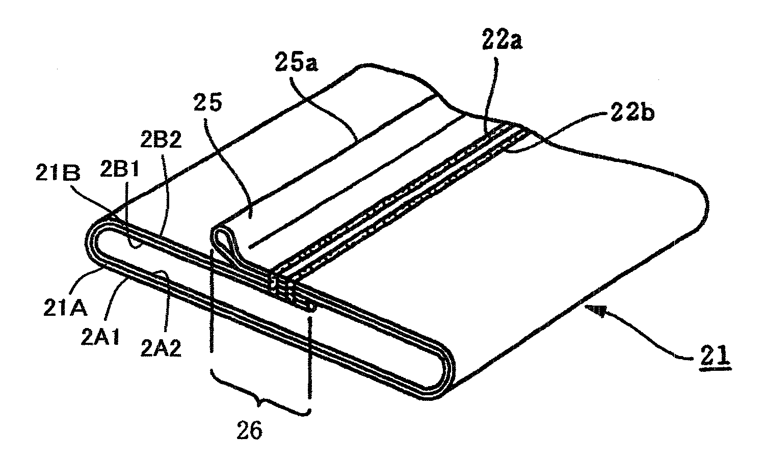 Material-filled package