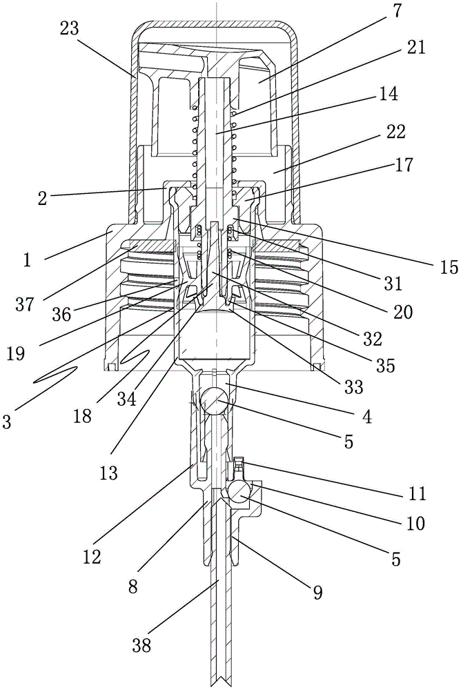 Universal lotion pump with outside mounted spring