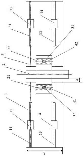 Follow-up compensation mechanism for continuous variable sideslip angle wind tunnel test