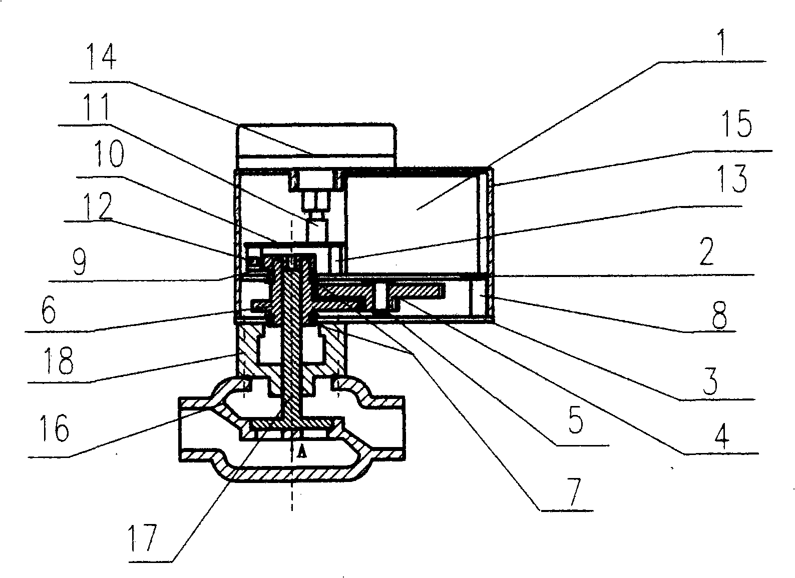 Wicket-type electric adjusting valve for flow control