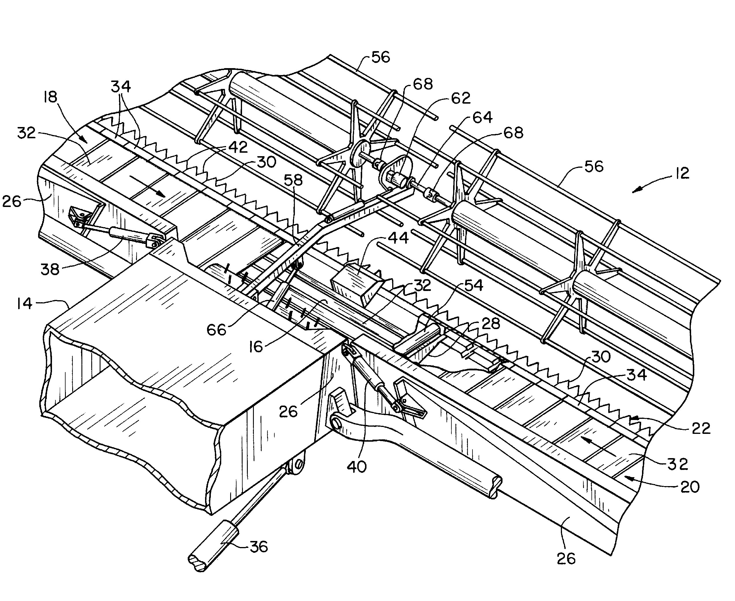 Sectionalized belt guide for draper belt in an agricultural harvesting machine