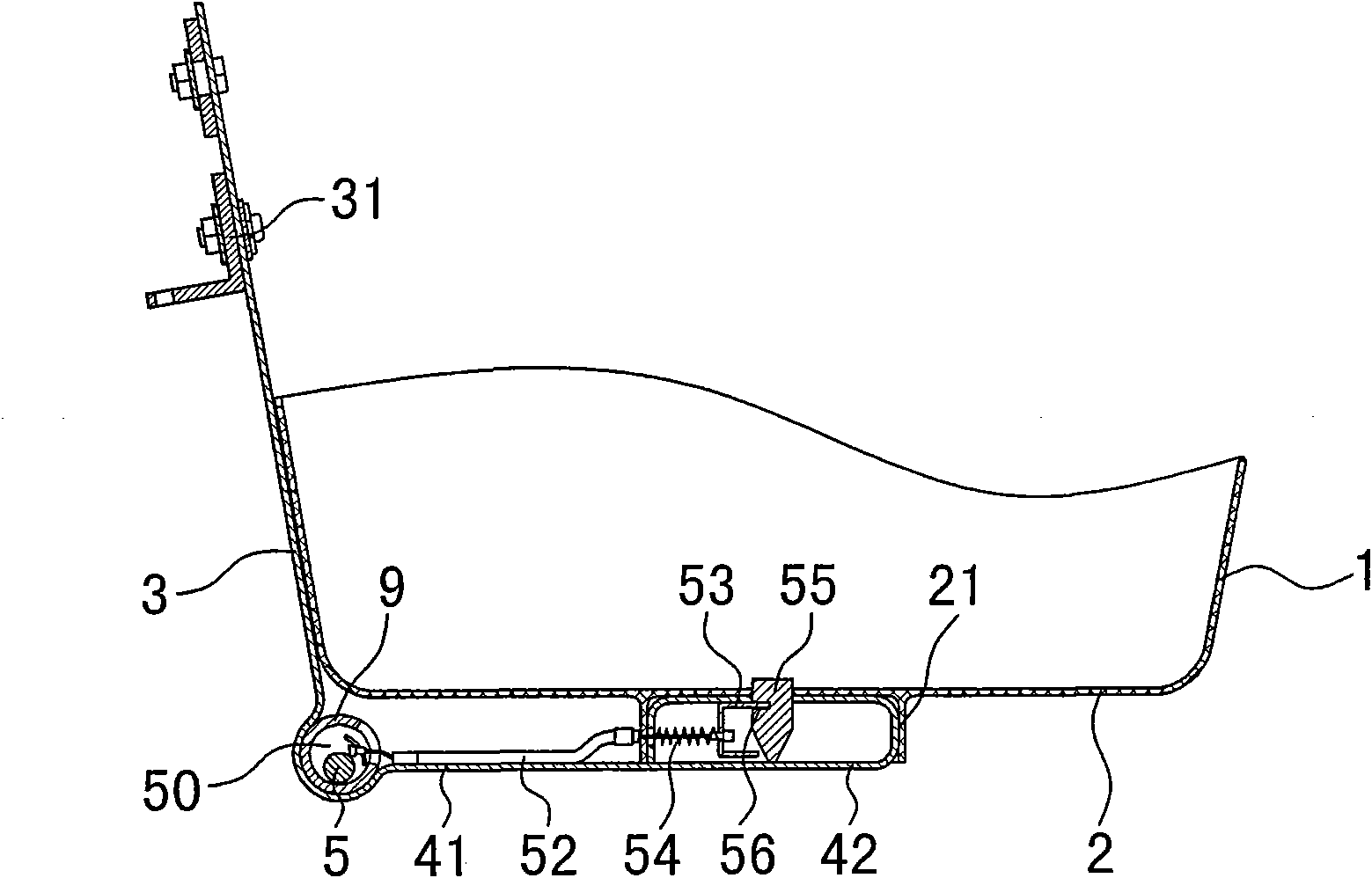 Locking mechanism for movable double-purpose bicycle basket