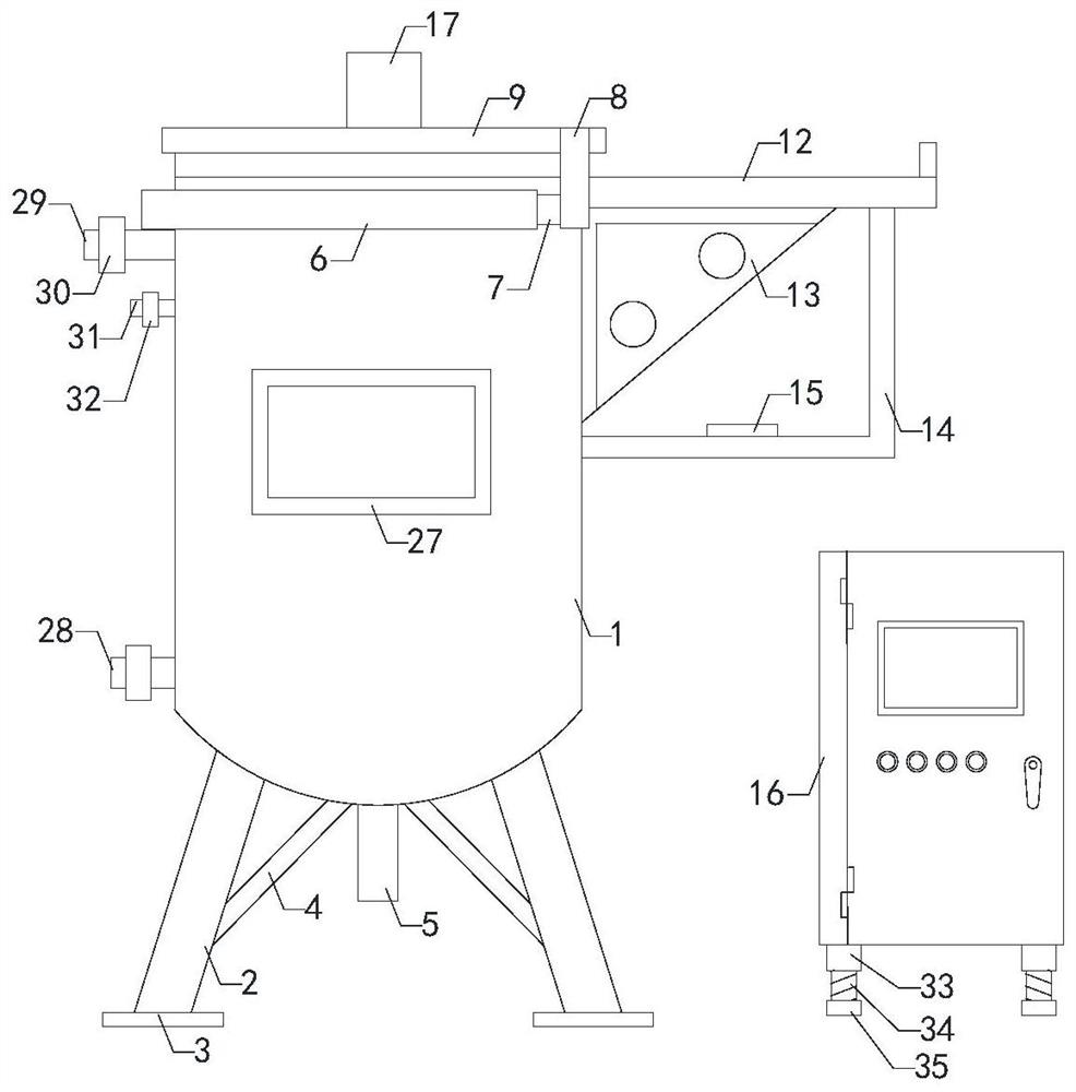 Drying kettle with high practicability and operating system thereof