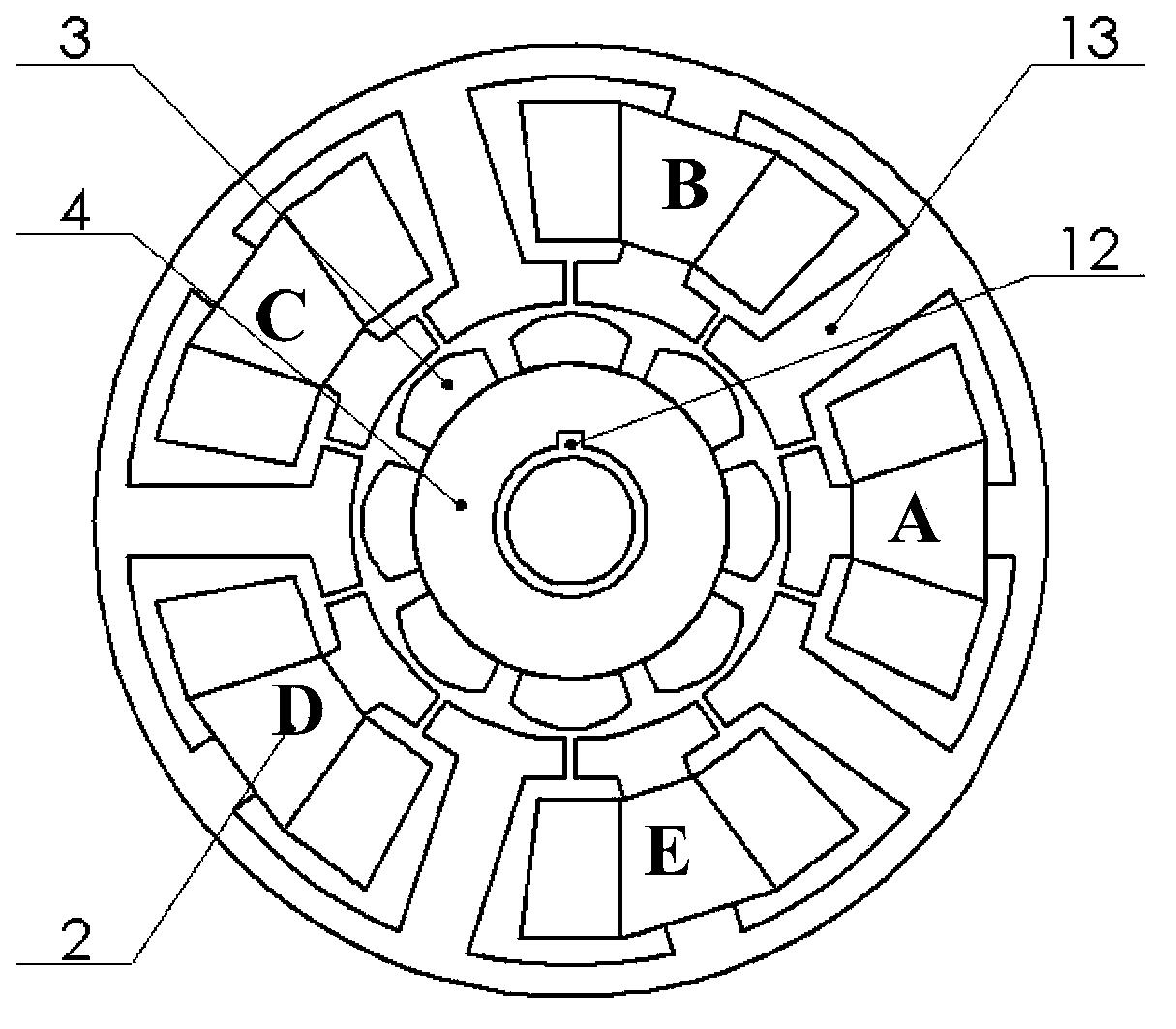 High-reliability permanent-magnet synchronous motor based on redundancy and fault-tolerant technology