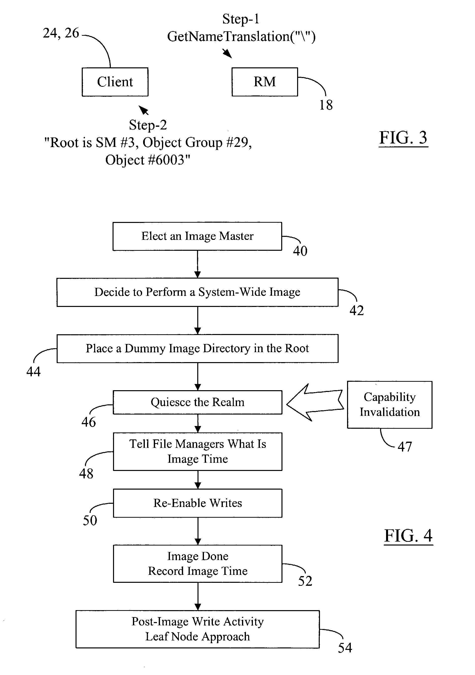 Internally consistent file system image in distributed object-based data storage