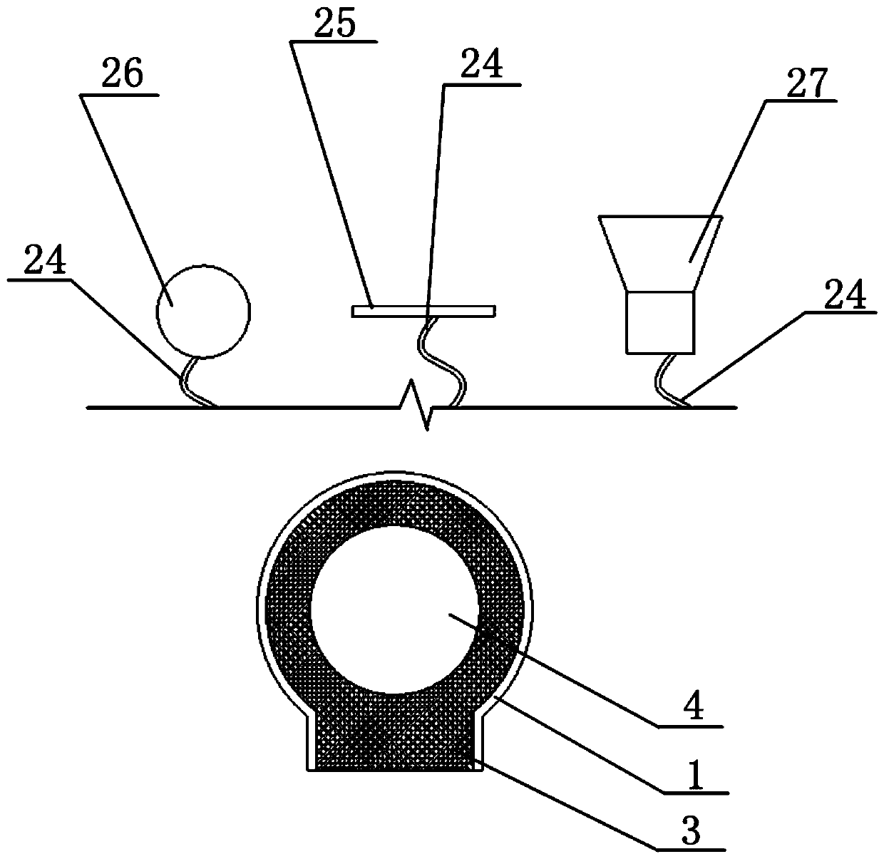 Campus lifting monitoring and punching device