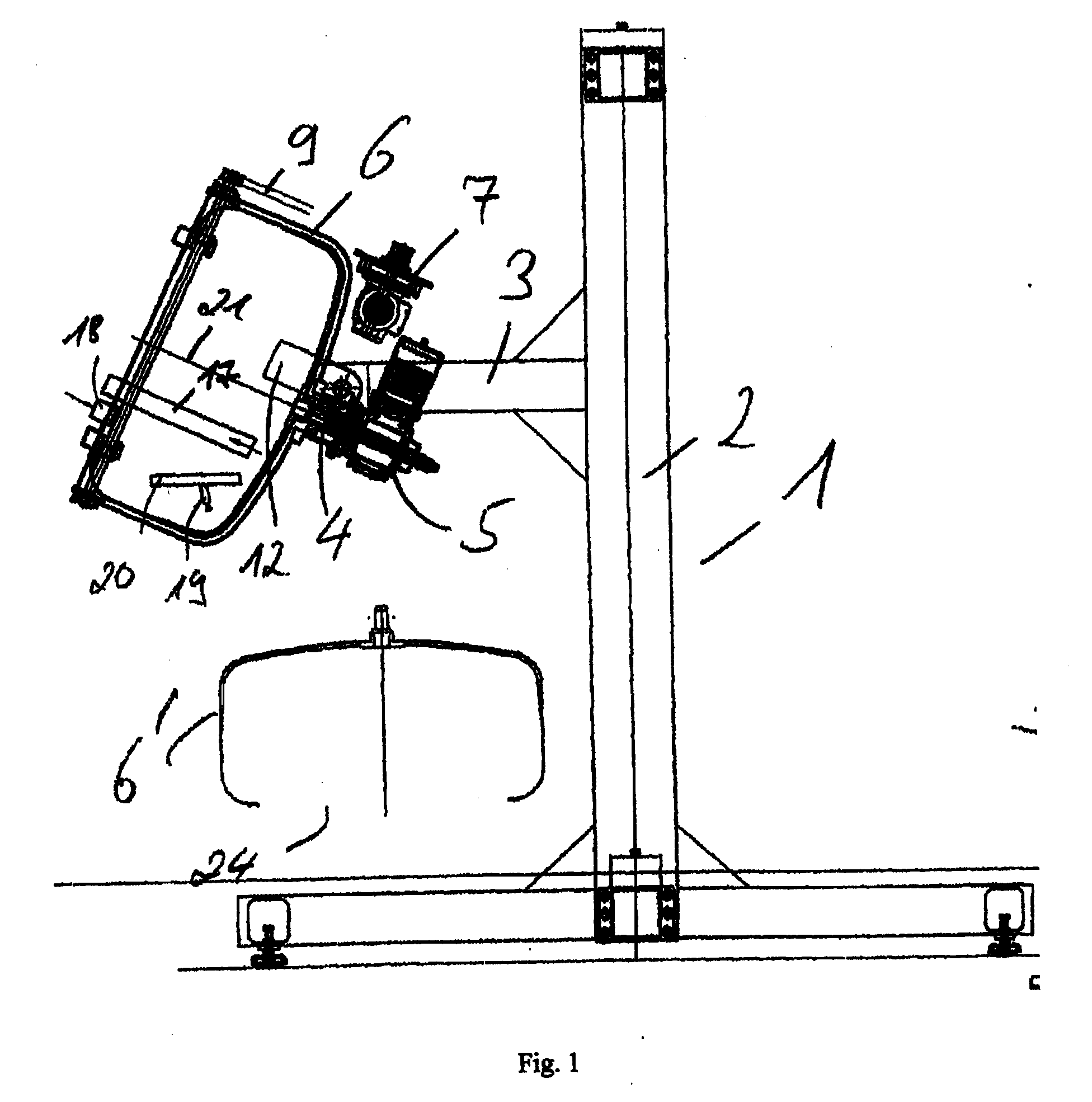 Device and method for coating small parts