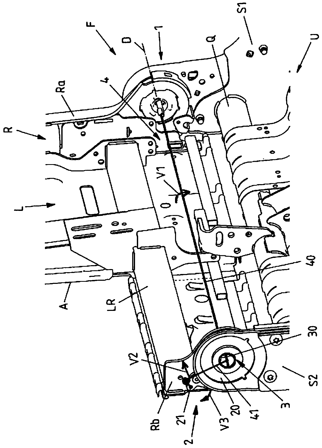 Vehicle seat comprising fitting arrangement and locking device