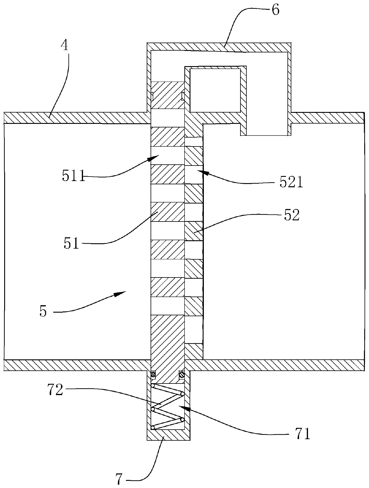 Diaphragm gas pressure tank with gas compensation device