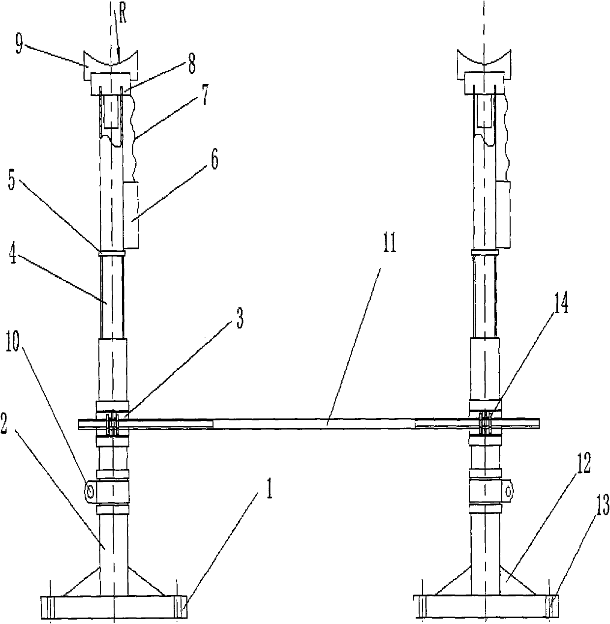 Freely adjusted electromagnetic adsorption-type flexible bed-jig structure