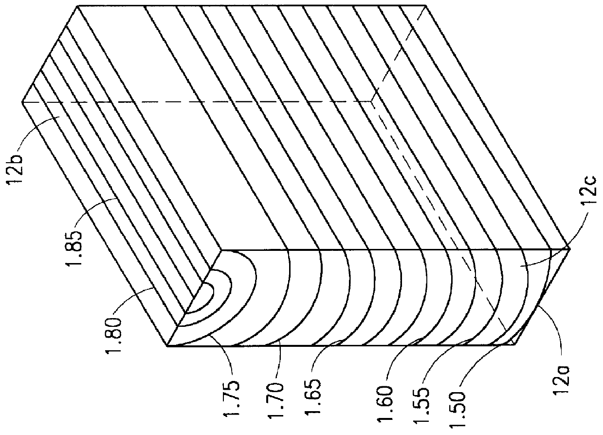 Integrated bi-directional gradient refractive index wavelength division multiplexer