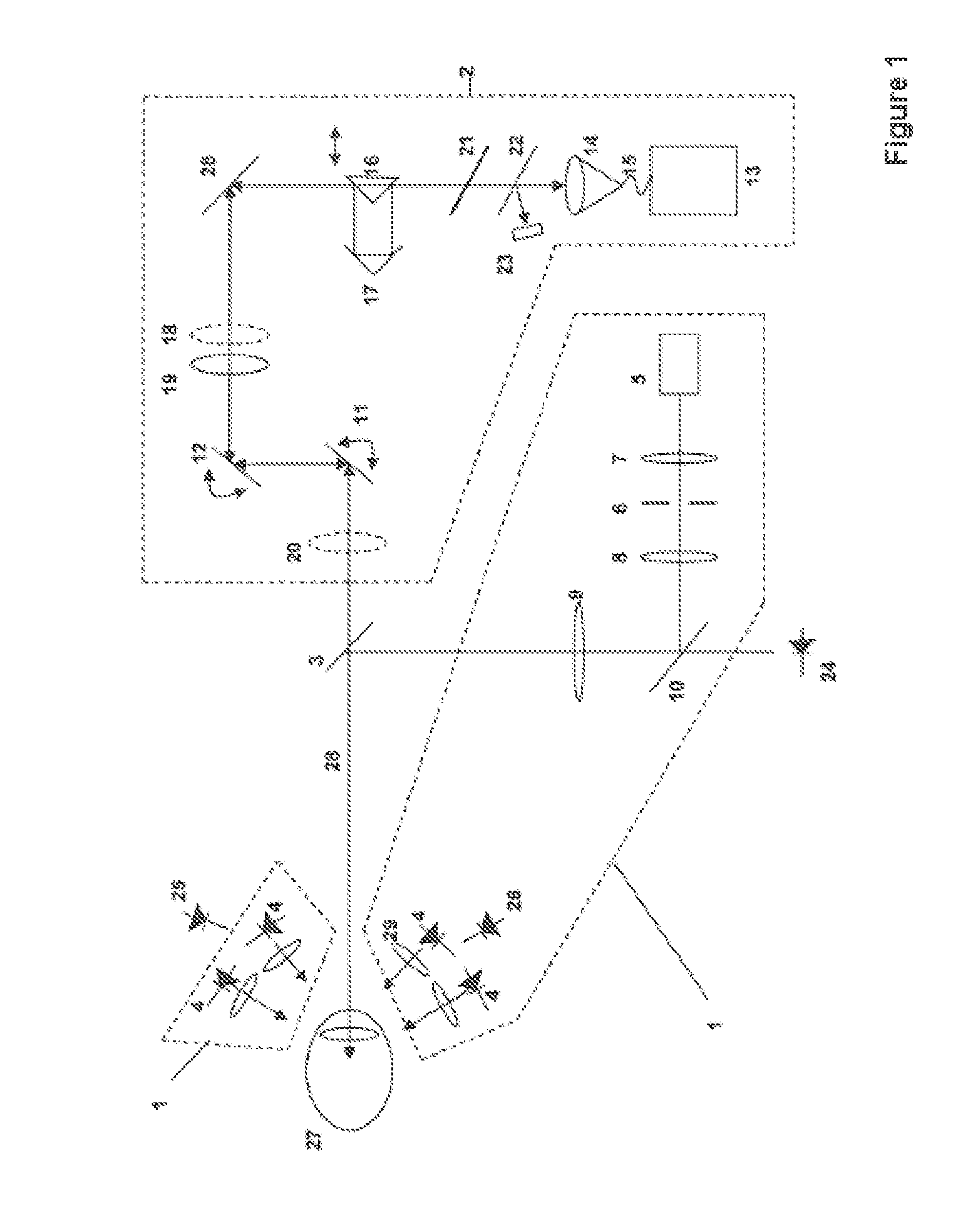 Device for reliably determining biometric measurement variables of the whole eye