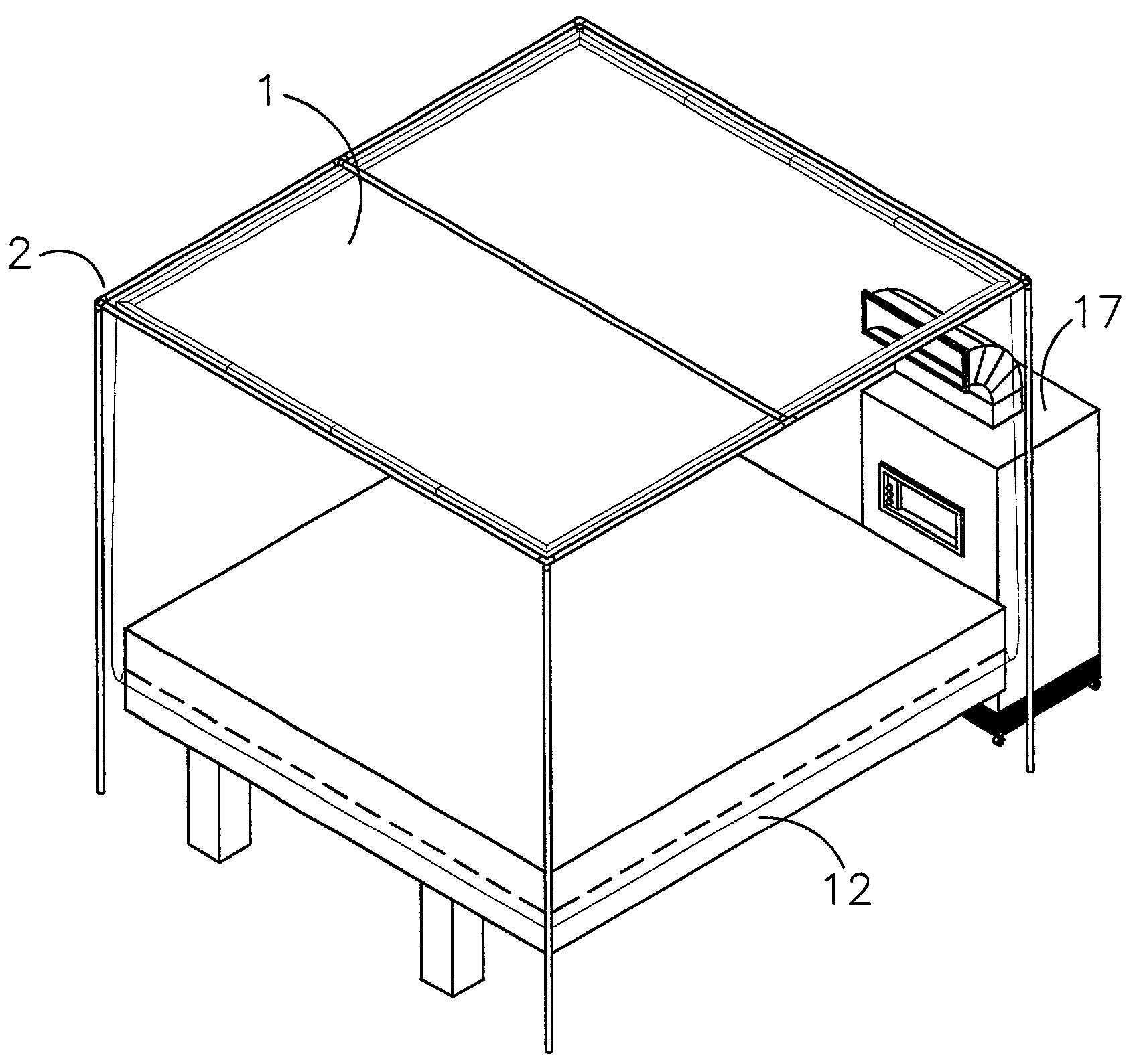 Self-contained air-conditioned enclosure