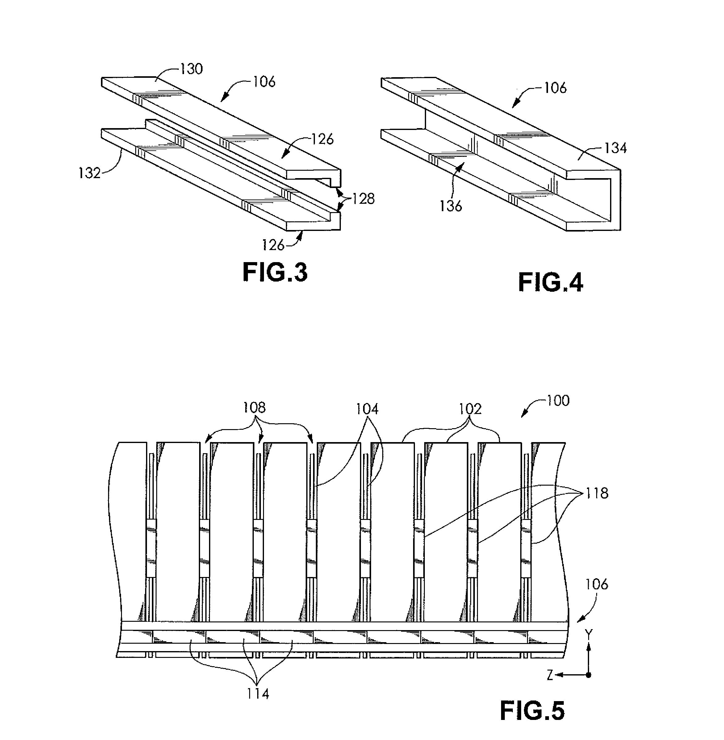 Battery cell module with sliding repeating elements