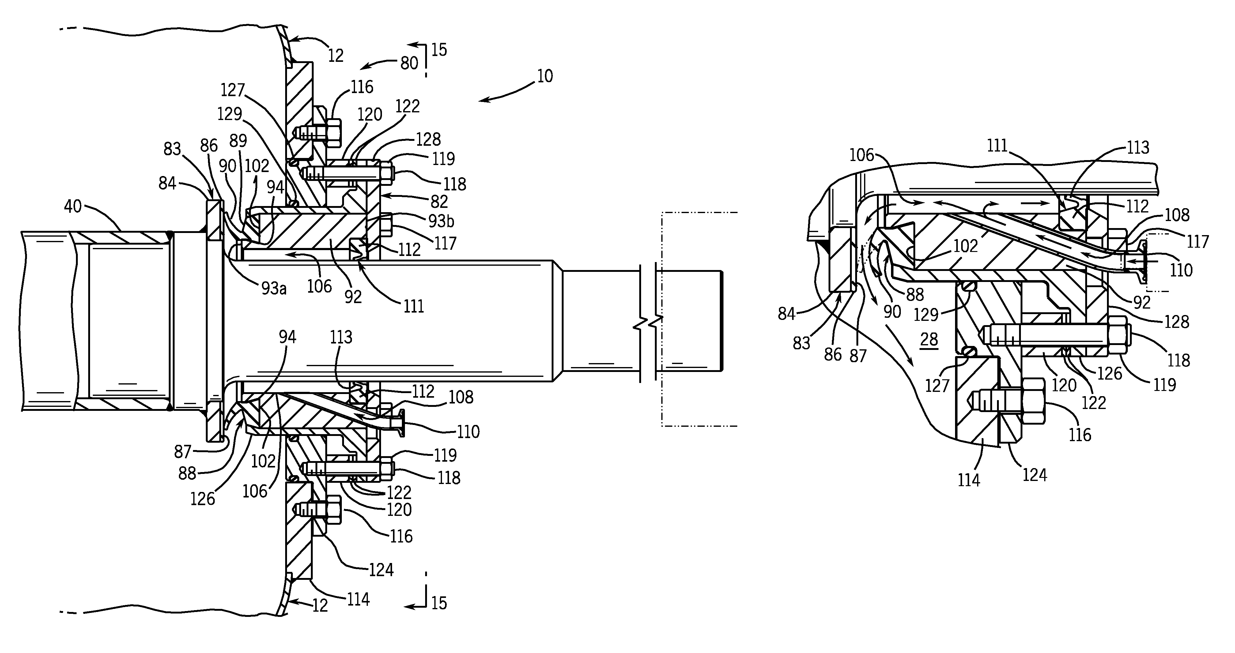 Cheese vat having fluid accessible seal assembly