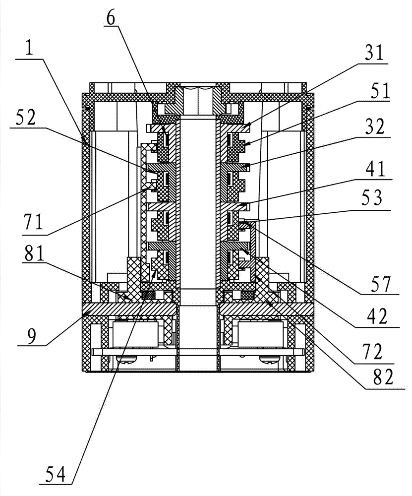 Positioning device based on mechanical counting of motor
