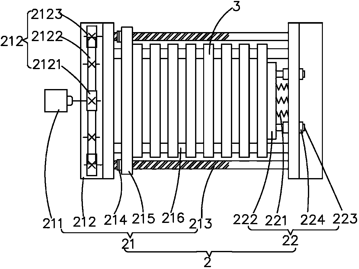 Lithium ion battery hot-press formation clamp