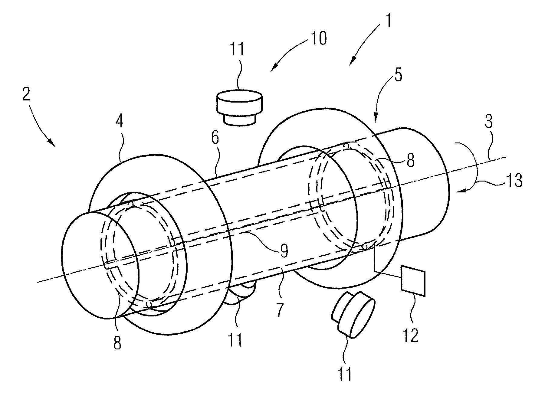 Whole-body coil arrangement for an open magnetic resonance scanner for use with a second diagnostic and/or therapeutic modality