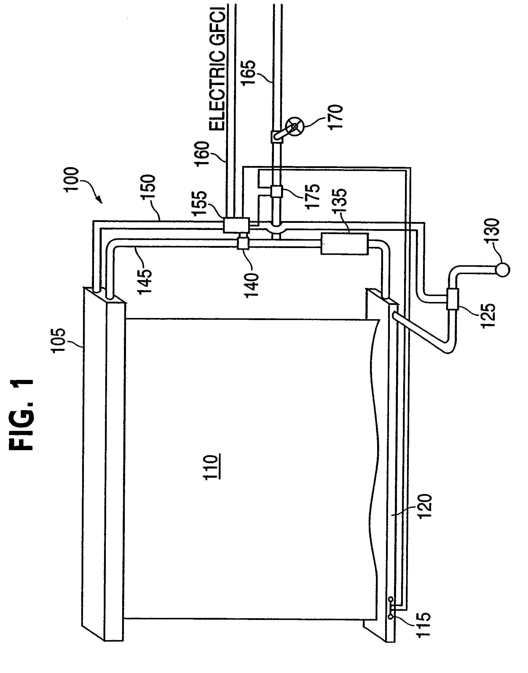 Water curtain apparatus and method
