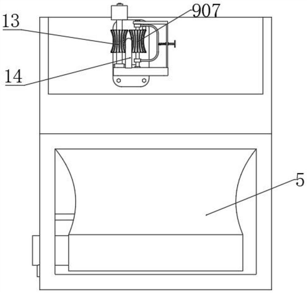 Surface treatment device based on motor tricycle starting lever