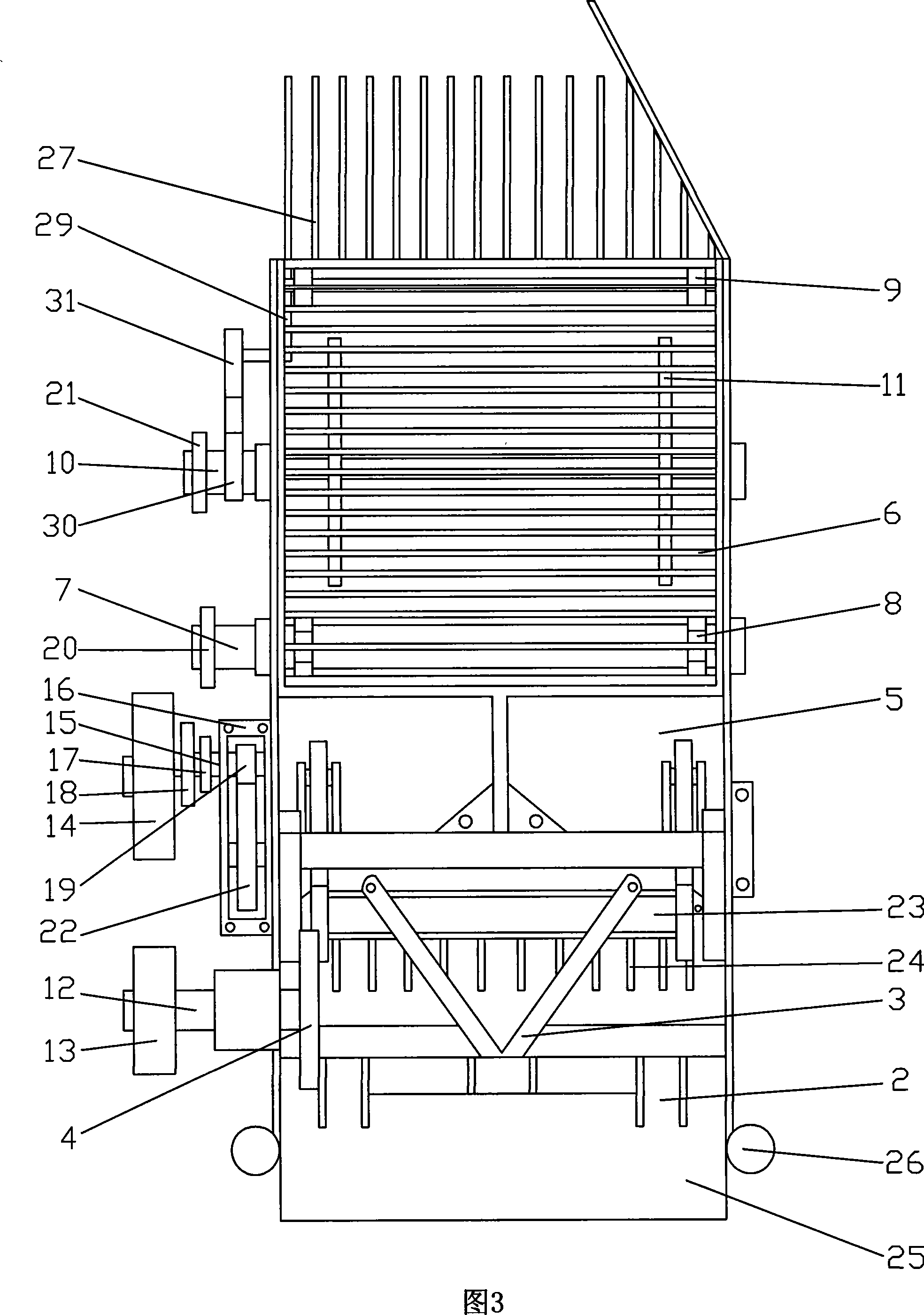 Sandy soil harvester for pean nut