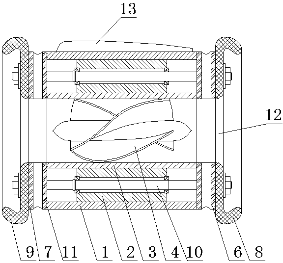 Passive oil conveying pipeline cleaner