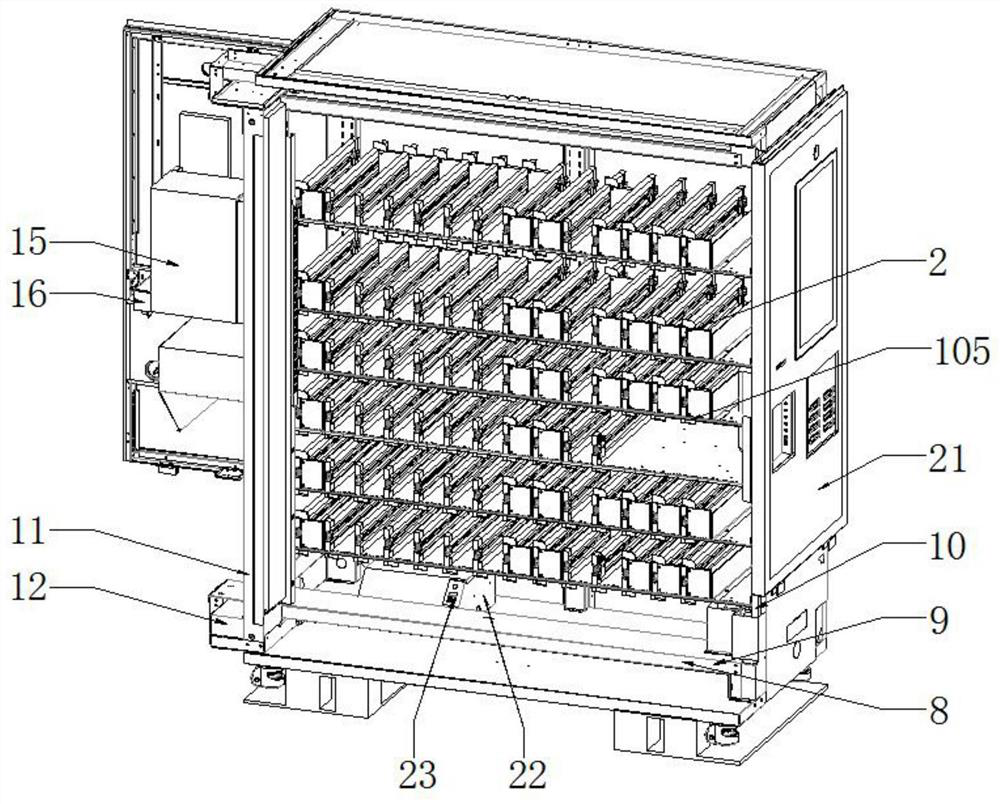 Intelligent positioning goods taking shelf capable of being controlled through internet-of-things terminal