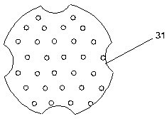 Low-temperature and vacuum walnut kernel frying device