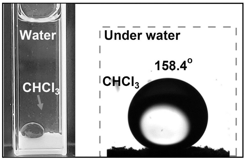 Preparation and application of underwater super-oleophobic and under-oil hydrophilic emulsion separation functional fibers