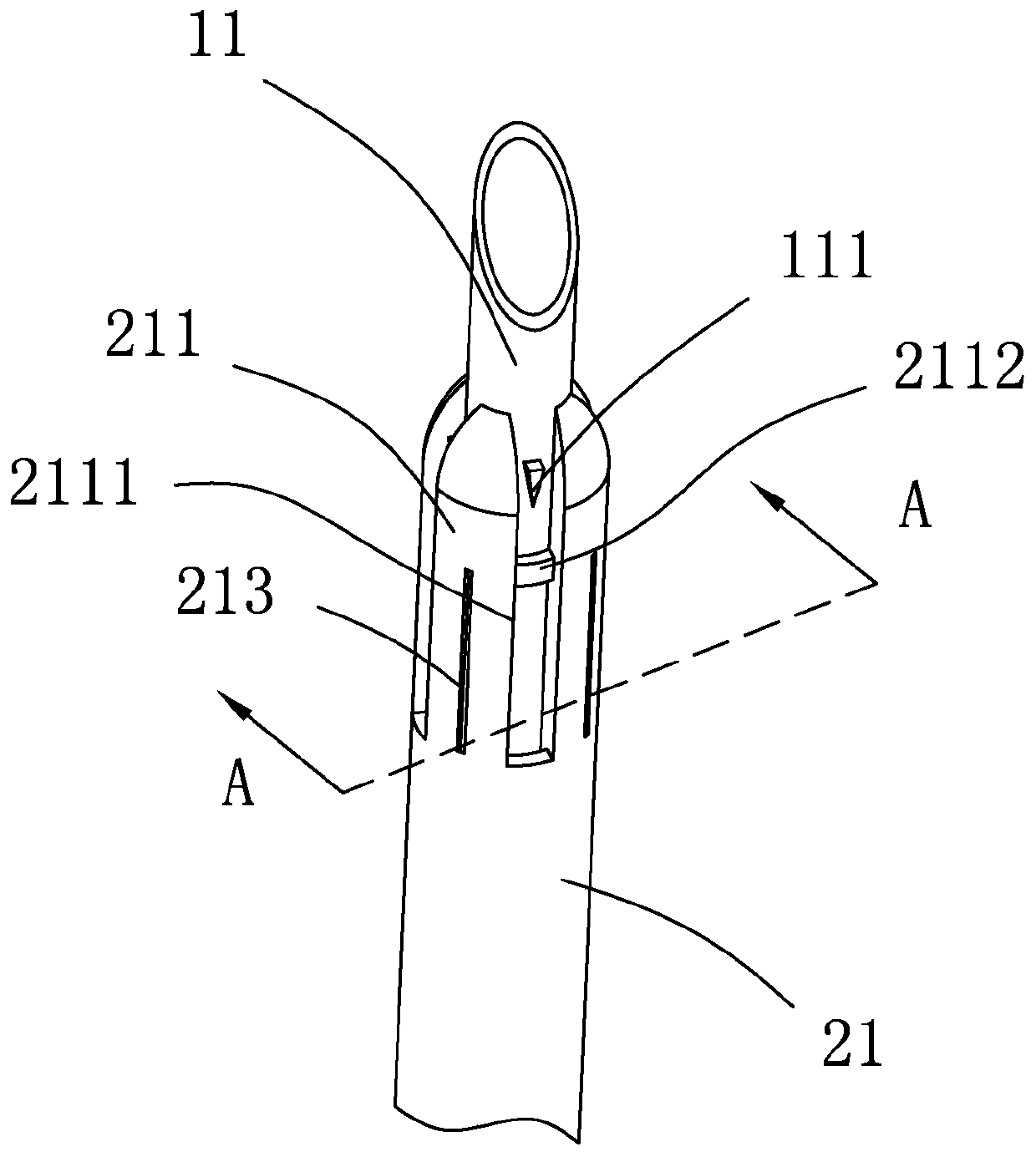 Artery puncture needle