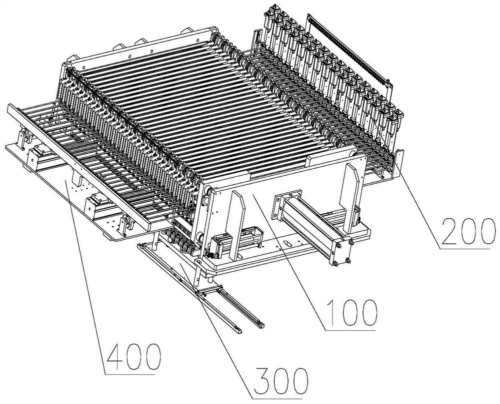 Square battery formation clamp device