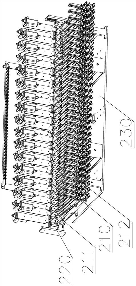 Square battery formation clamp device