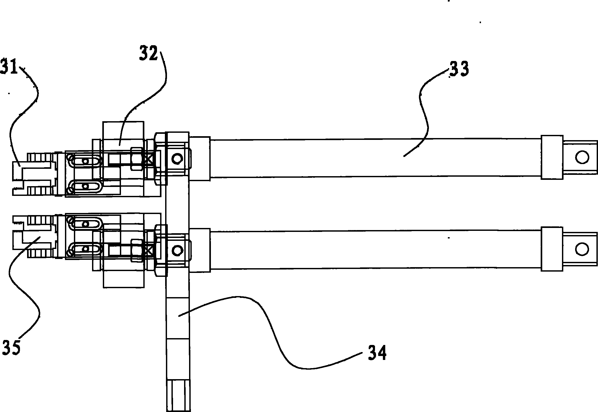 Automatic adhesive feeding device for tabs