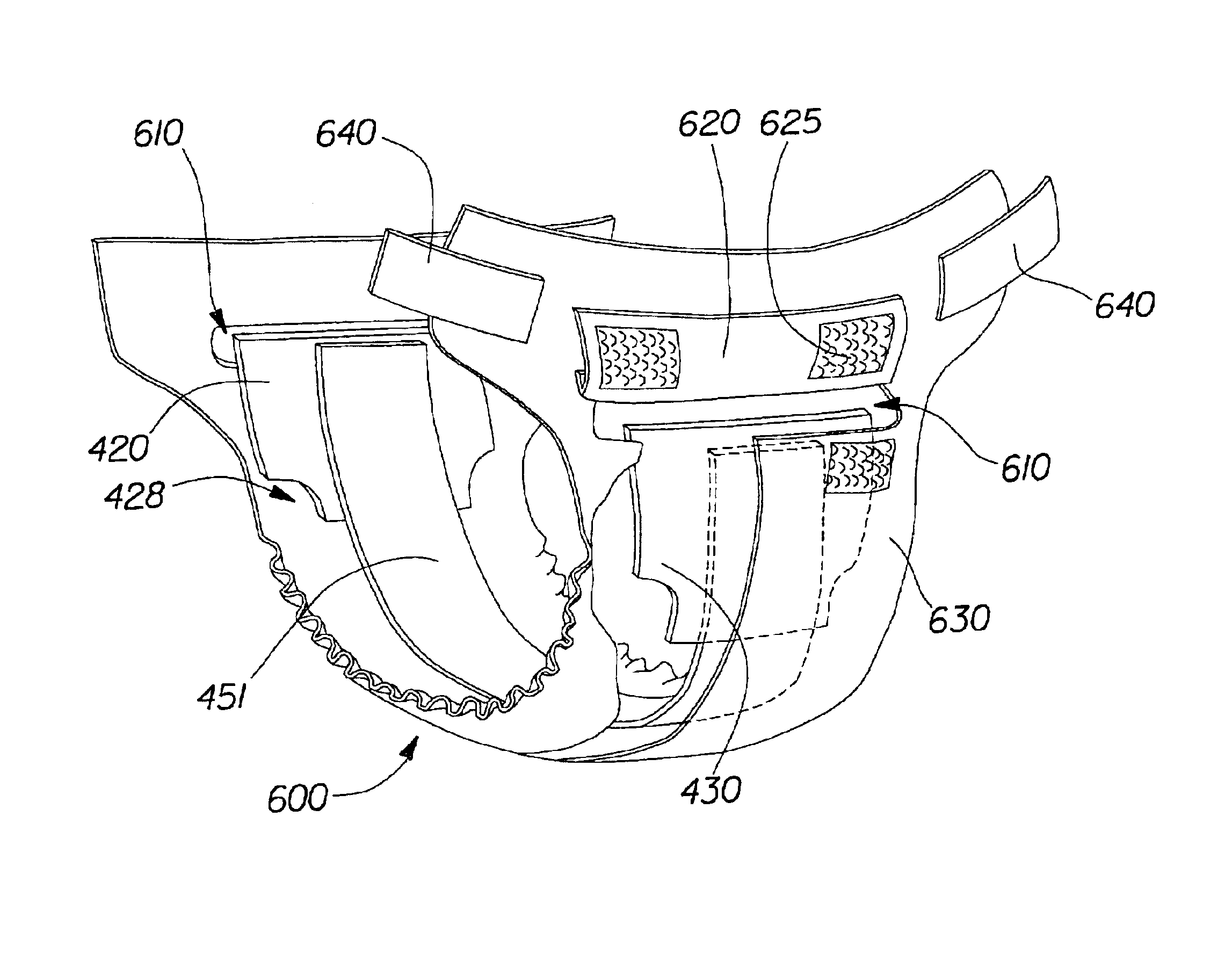 Absorbent articles comprising a material having a high vertical wicking capacity