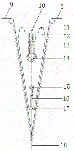 Production method of reconstituted tobacco leaves with clean, low consumption and high filling value