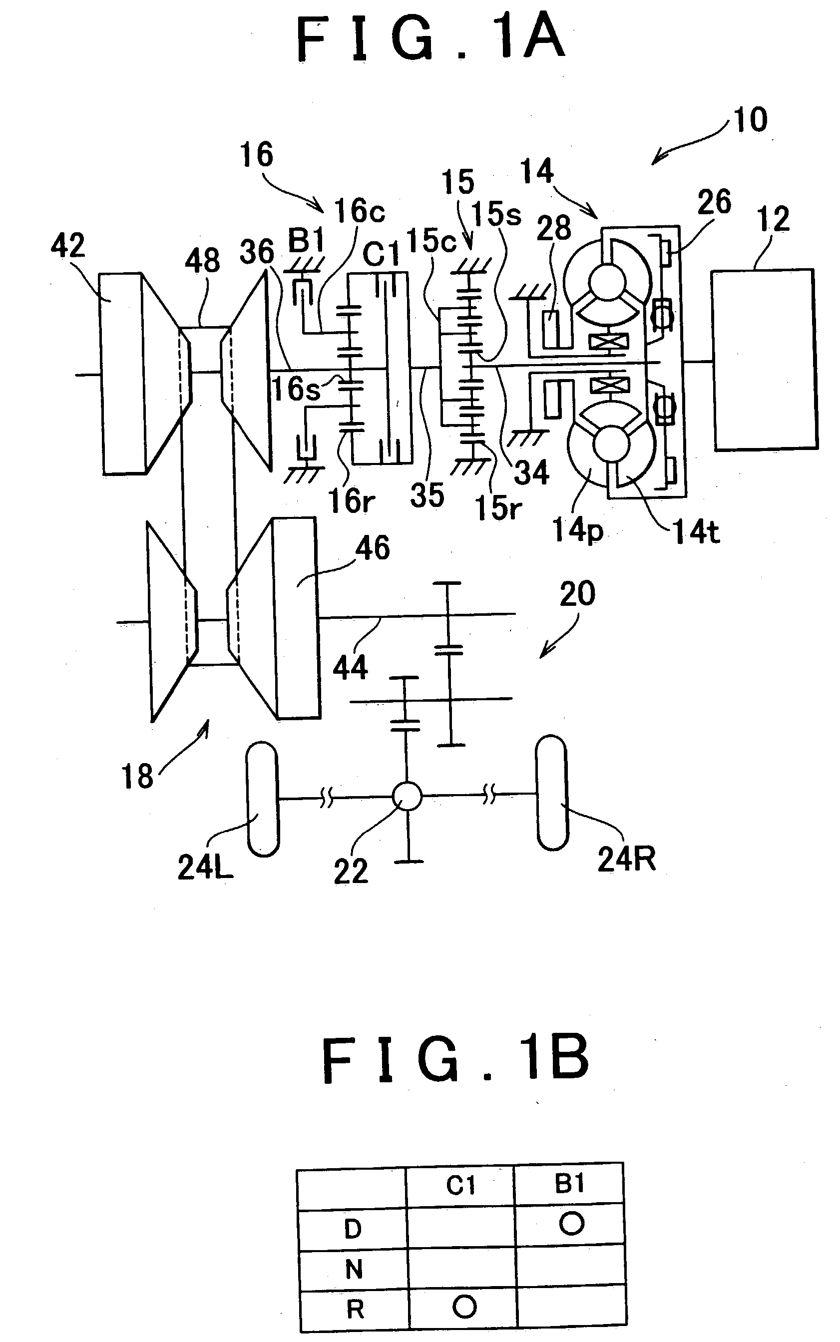Driving system of motor vehicle