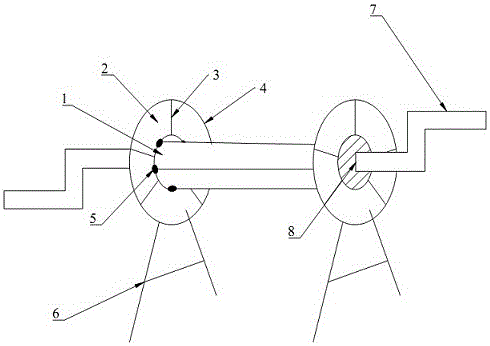 Wood bundling steel wire roller