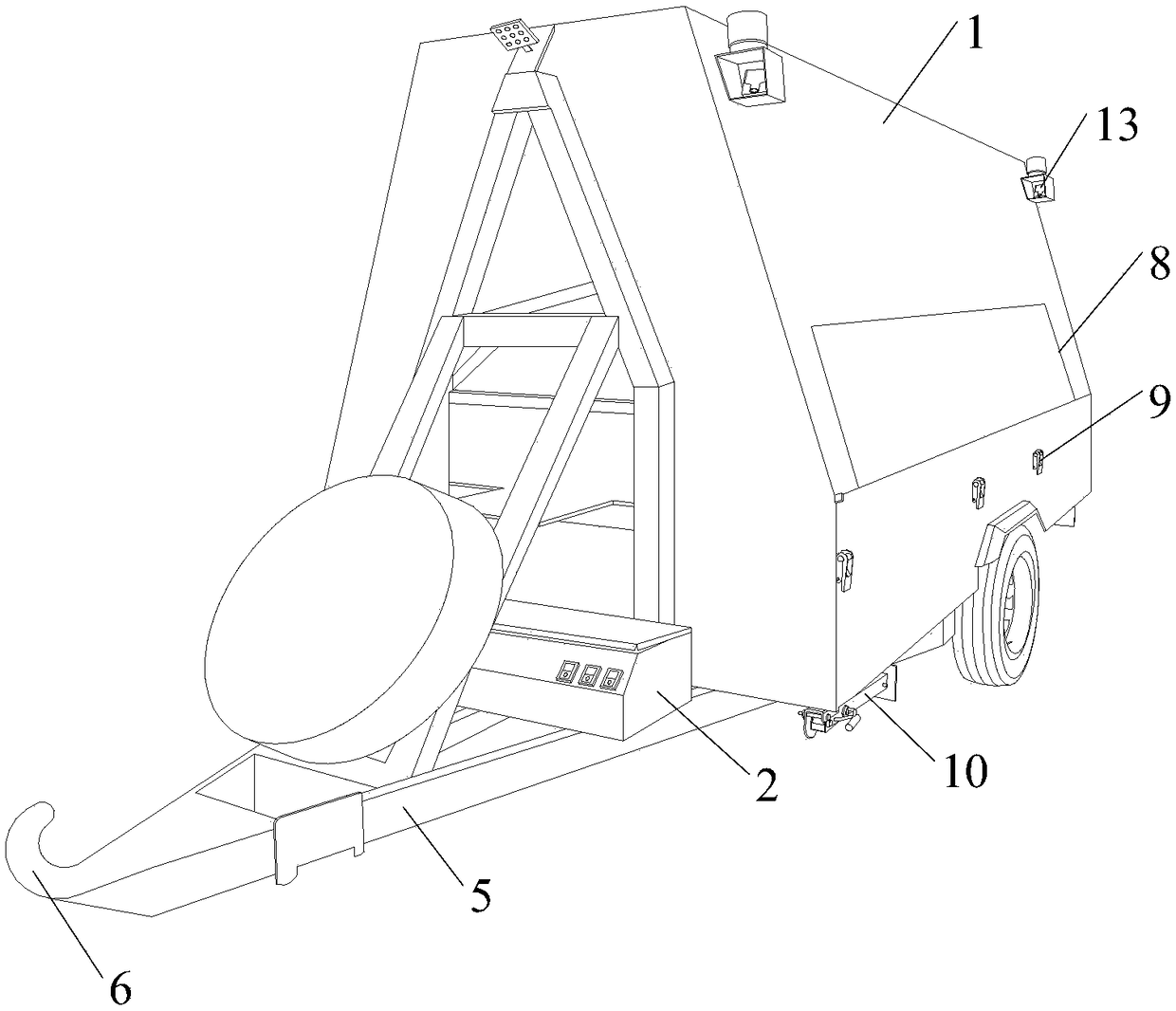 Movable safety barricade vehicle