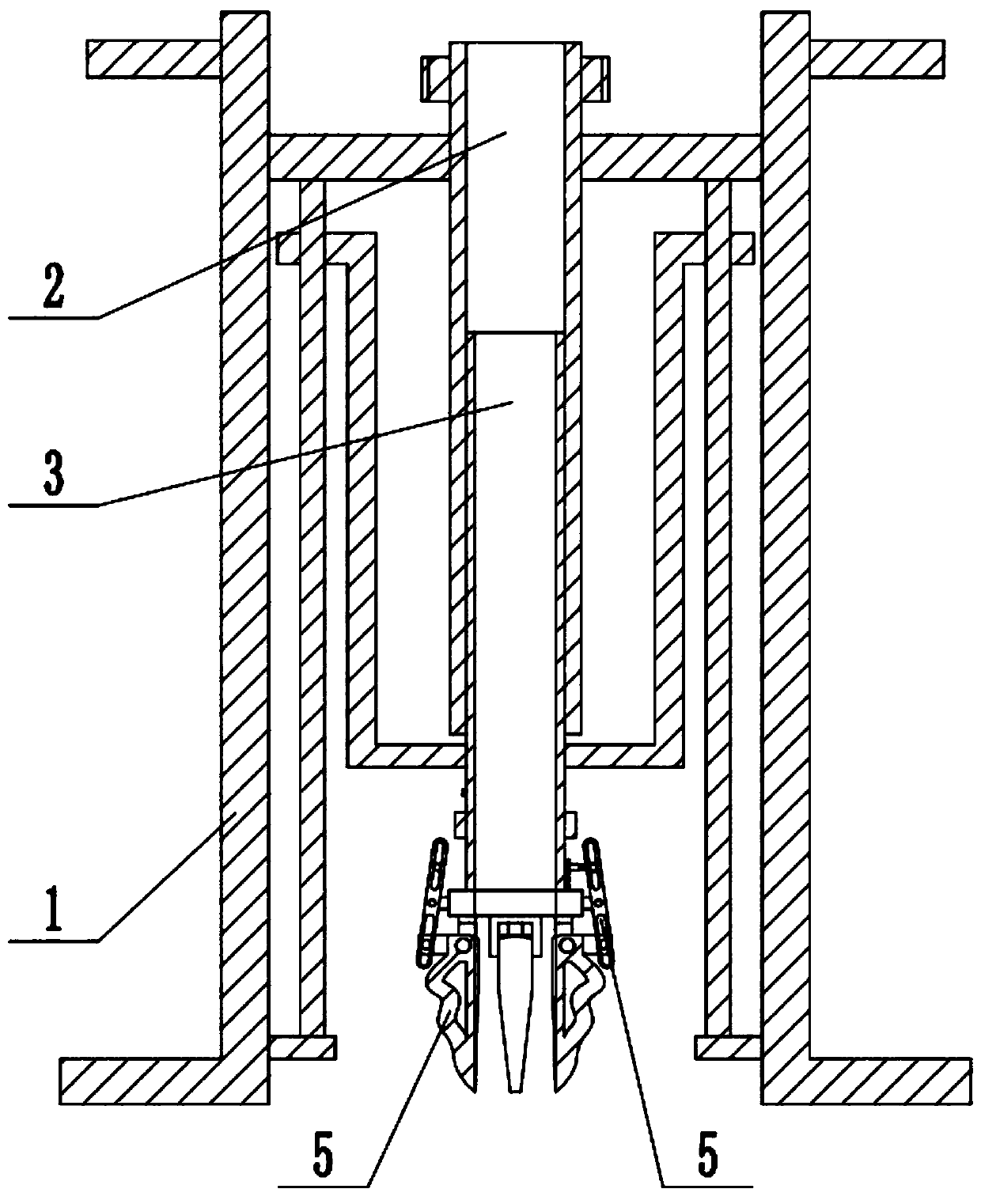 Rapid collecting device for deep soil
