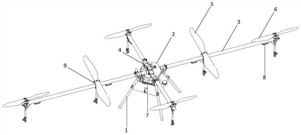 Electric multi-rotor unmanned aerial vehicle with mixed large and small rotors
