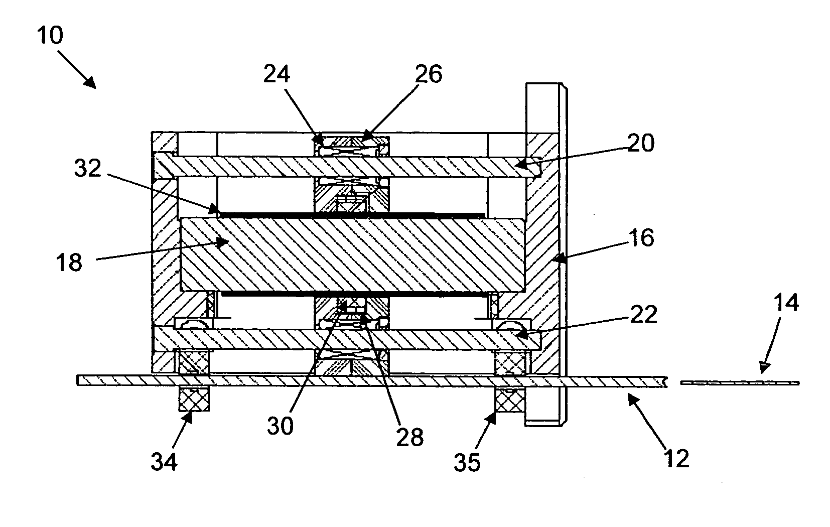 Linear actuator comprising velocity sensor