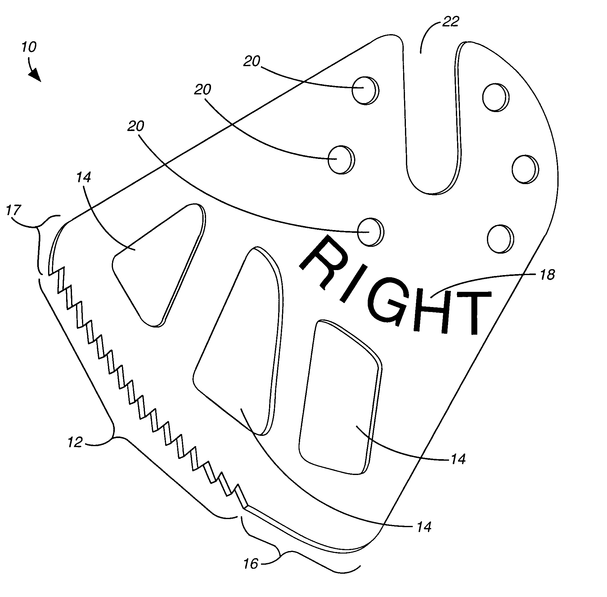 Cutter blade for cast saw