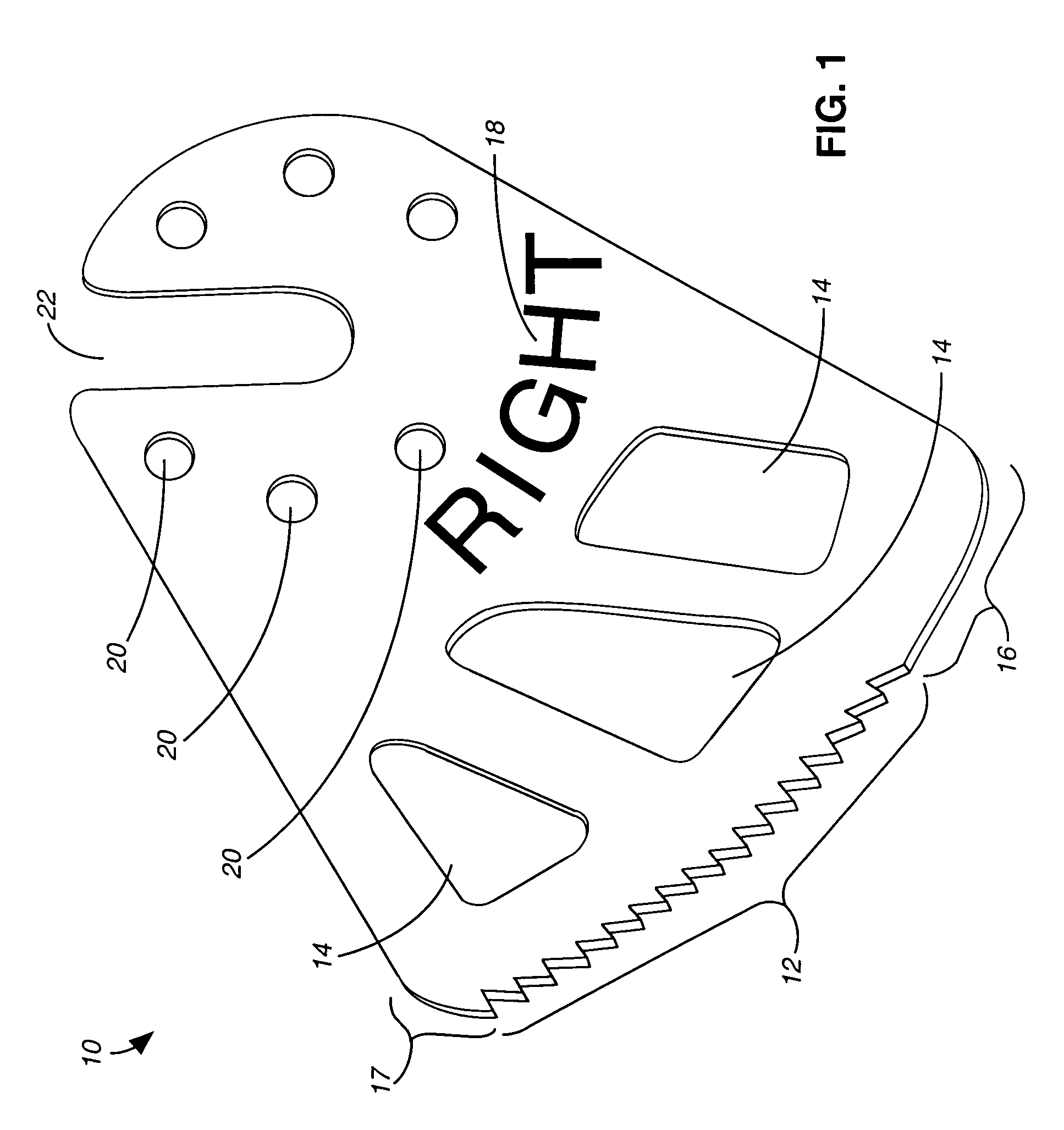 Cutter blade for cast saw