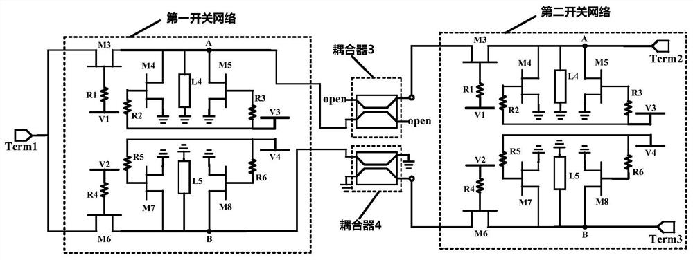 Radio frequency front-end transmitting module and phased array radar front-end chip