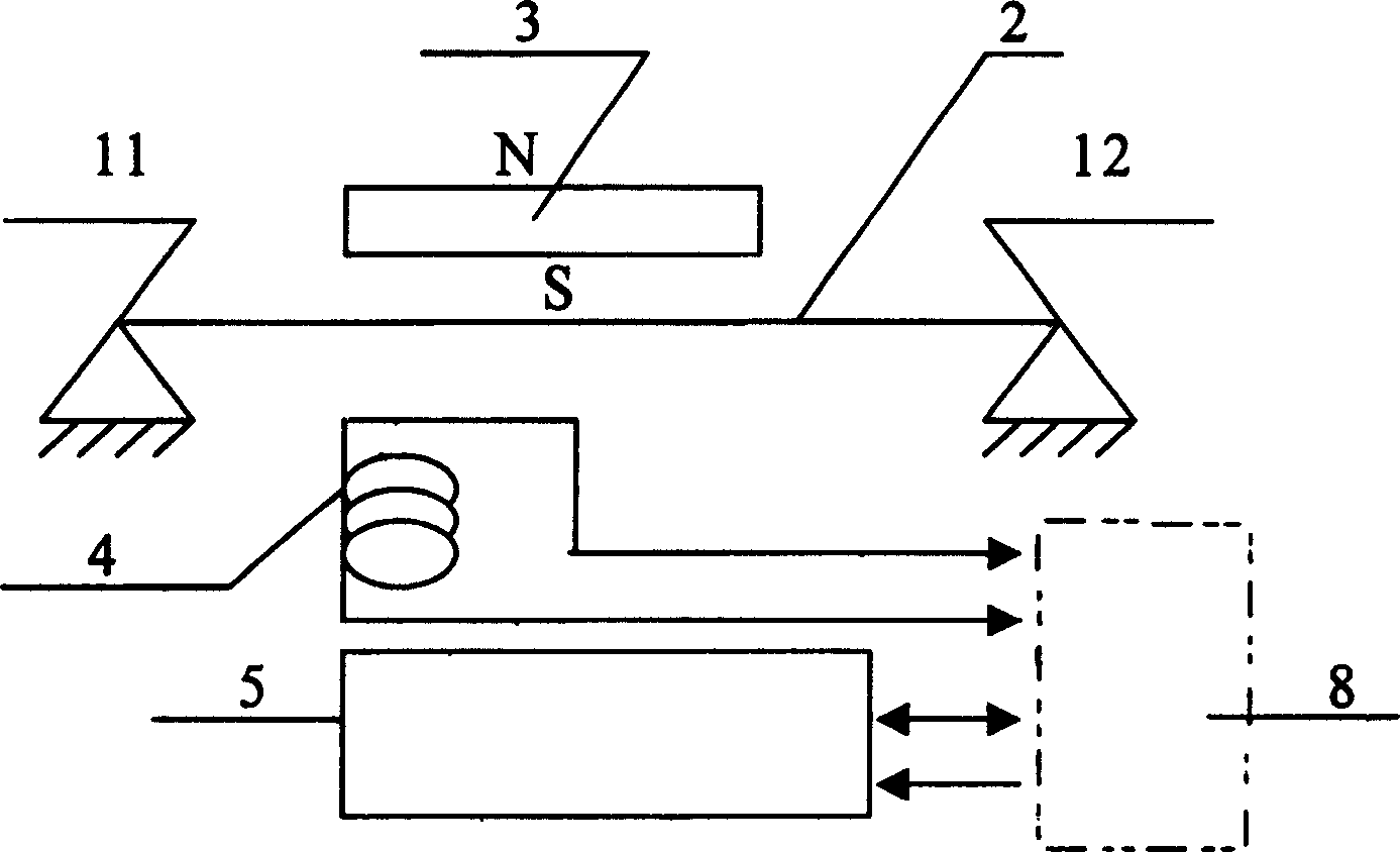 Vibration wire type digital memory sensor