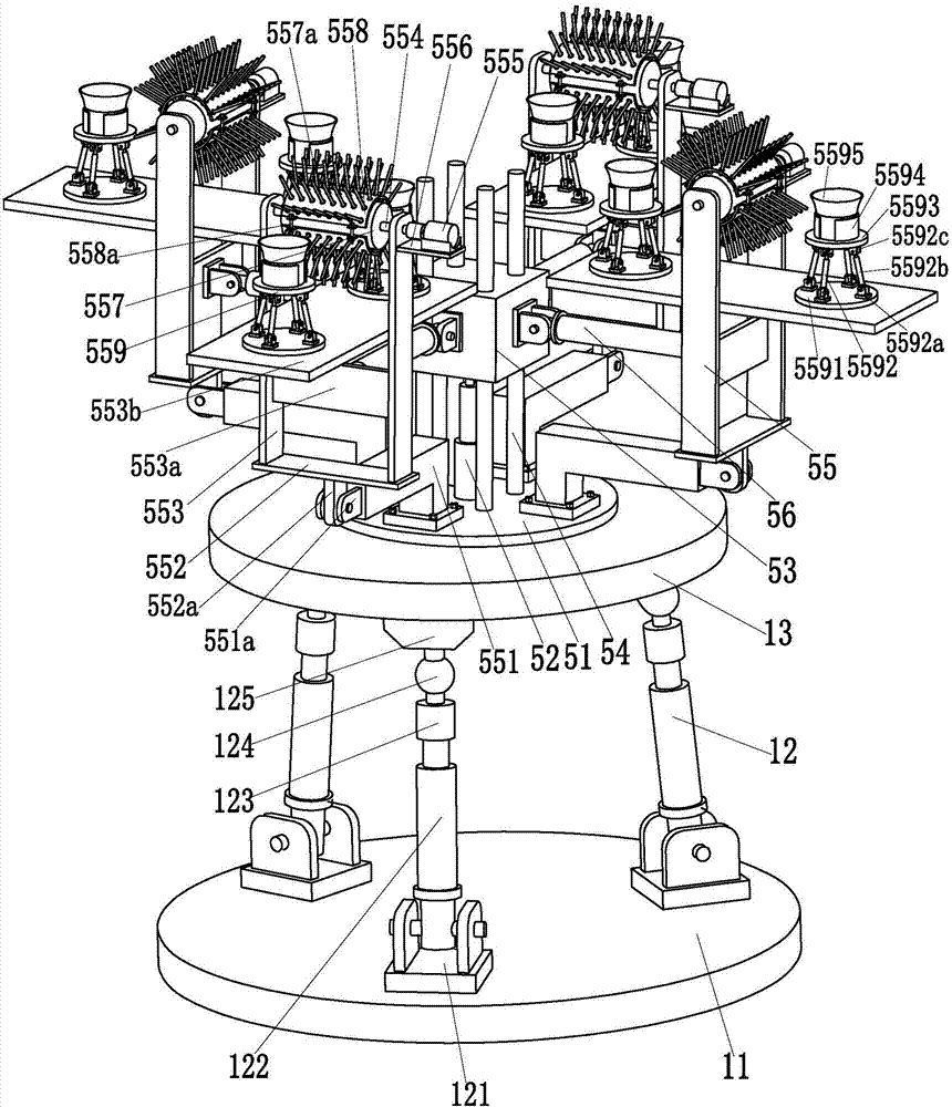 Shock-absorbing indoor building cleaning equipment