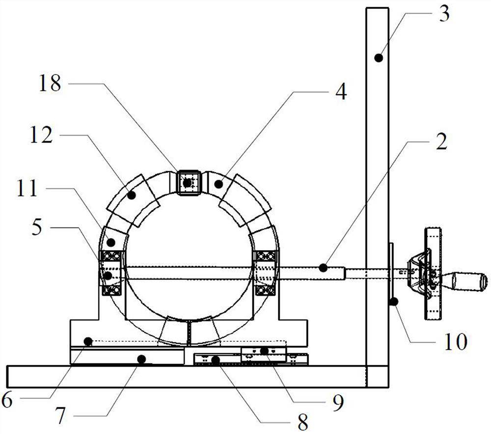 Three-dimensional space vector magnetic measurement device and method