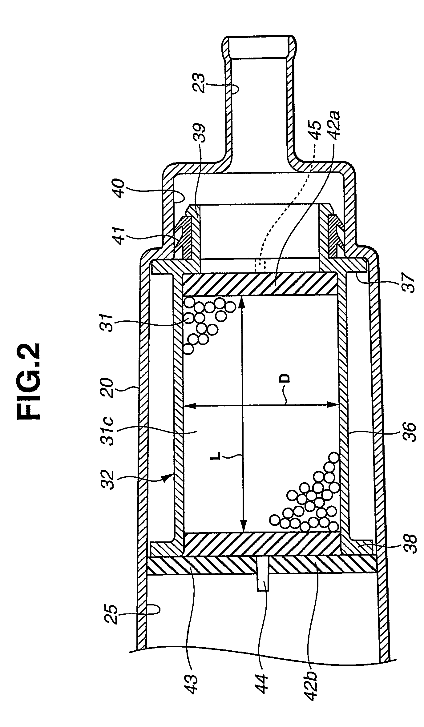 Fuel vapor treatment device